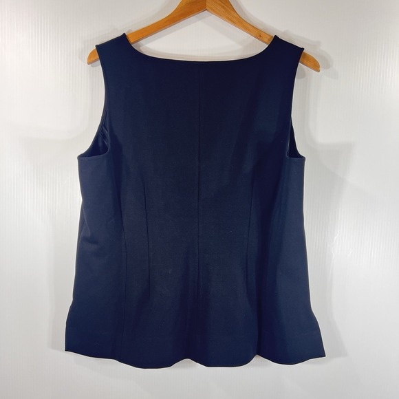 SPANX Ponte V-Neck Tank Womens Size XL Black Sleeveless Layering Basic Staple - Picture 5 of 10